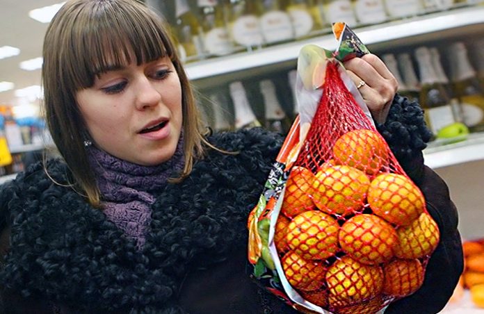 В России подорожали мандарины