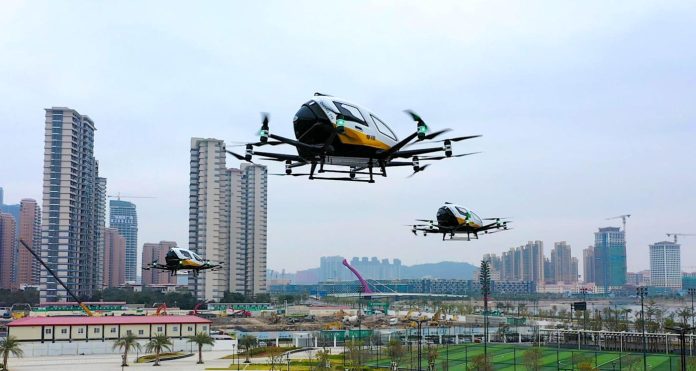 Беспилотное летающее такси EHang может быть введено в эксплуатацию в течение нескольких месяцев | New-Science.ru