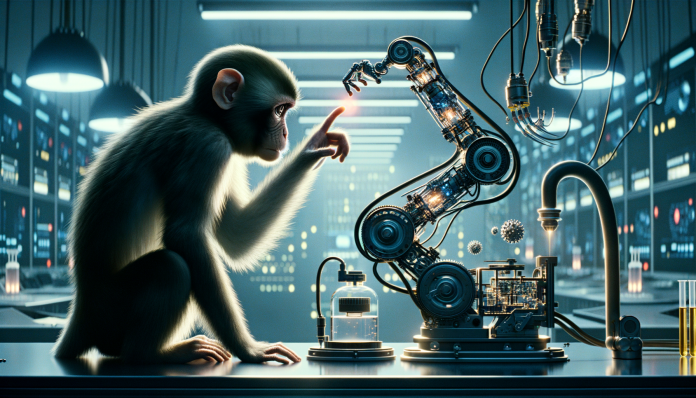 Китайский мозговой чип позволяет обезьяне управлять роботизированной рукой с помощью мысли | New-Science.ru